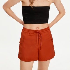 Zara silk shorts